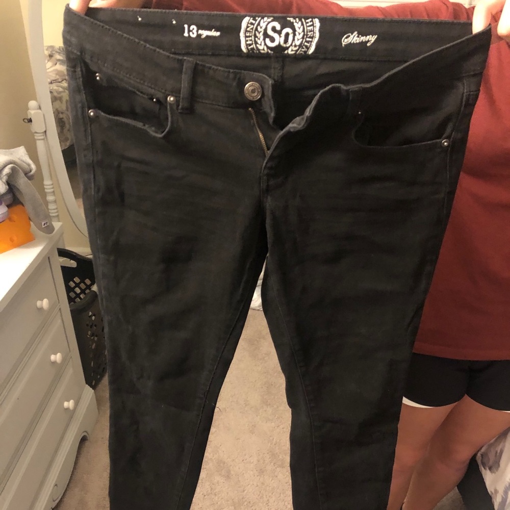 Black skinny jeans
